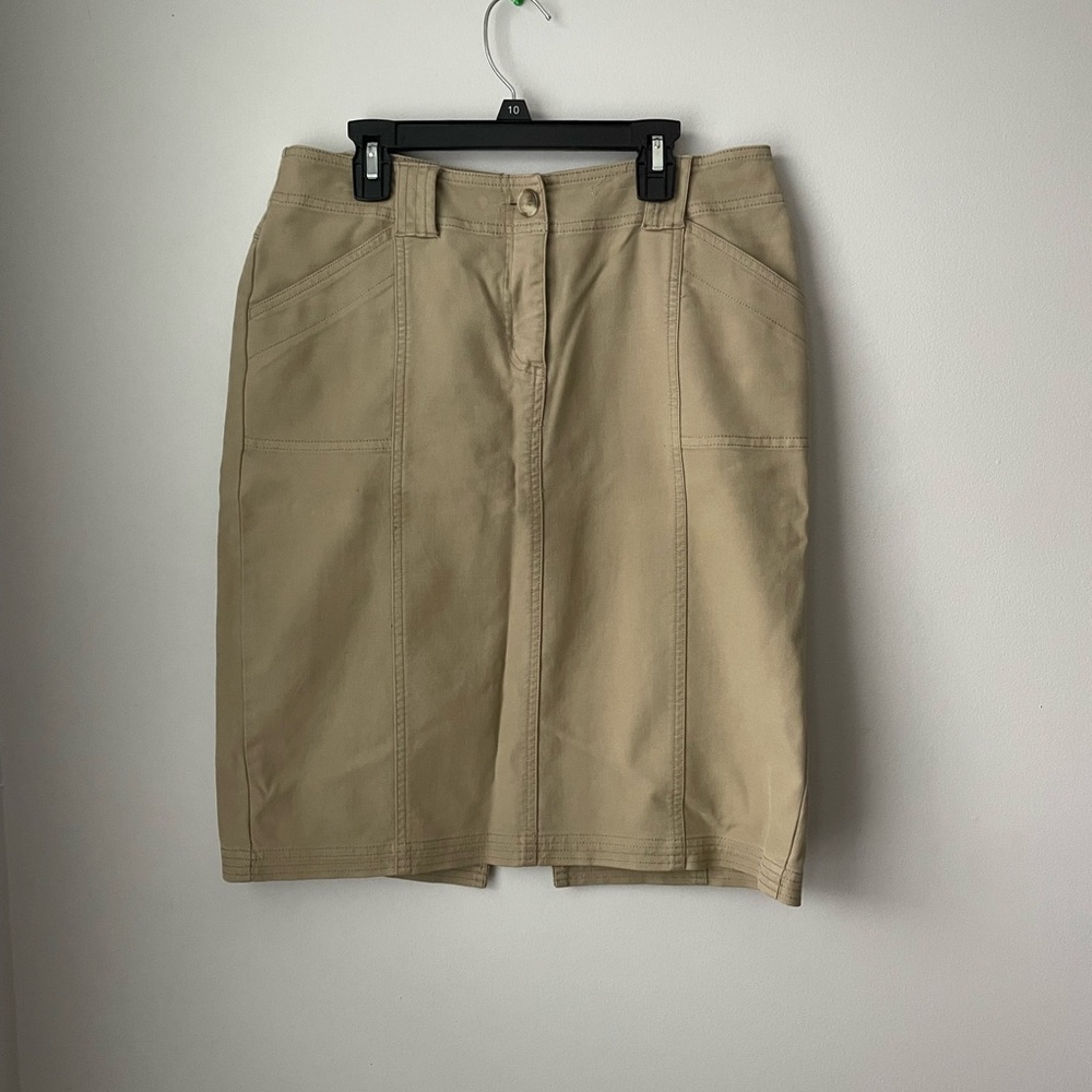 Isaac Mizrahi Beige Skirt